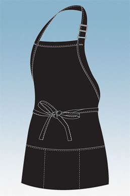 Picture of Chef Works - F10-ROY - Royal Three Patch Pocket Apron